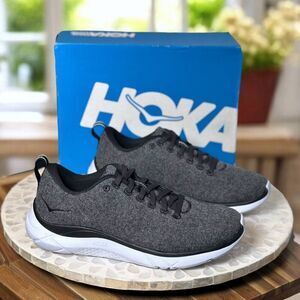 Hoka One One W Hupana Supportive Wool Gray Running Sneakers US 6 / EU 37.5 NIB